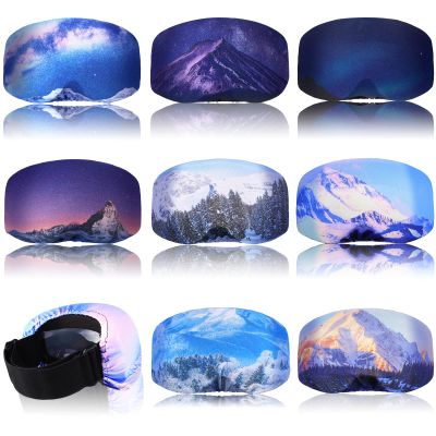 Civaner 8 Pieces Ski Snowboard Goggle Cover Microfiber Ski Goggle Protector Snow Sports Cover Sleeve Lens Scratch Dust Protection for Outdoor Activities Travel Storage Accessories
