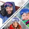 Civaner 8 Pieces Ski Snowboard Goggle Cover Microfiber Ski Goggle Protector Snow Sports Cover Sleeve Lens Scratch Dust Protection for Outdoor Activities Travel Storage Accessories view 4