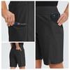 baleaf Women's Quick Dry Hiking Long Shorts 9" Bermuda Cargo for Curvy Lightweight Knee Length Shorts w Pockets Black Size M view 3