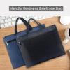 Canvas Document Bag with Handle Zipper File Bag Handle Business Briefcase Bag A4 File Organizer Organizer Handbag Briefcase view 2