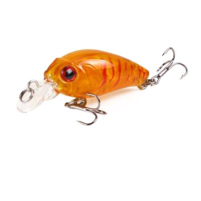LINFFSTR 10pcs 4.5cm 3.5g Crank Fishing Lures for Bass Trout Artificial Lifelike Hard Bait Floating Crankbait Wobbler Pesca Pike Fishing Tackle for Freshwater Saltwater (Color : C, Size : 45mm)