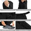 33,000ft Men's Rain Pants Waterproof Lightweight Breathable Golf Over Pants for Hiking Travel Cycling Outdoor Black view 4