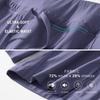 baleaf Women's Hiking Long Shorts 9" Quick Dry Hiking Bermuda Cargo for Curvy Lightweight Knee Length Shorts Pockets Blue Size XXL view 4
