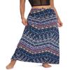 Urban CoCo Women's Stylish Spandex Comfy Fold-Over Flare Long Maxi Skirt (L, 16) view 2