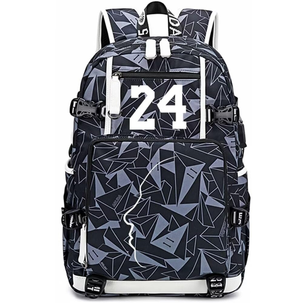FANwenfeng Basketball Player KB24 Luminous Backpack Travel Backpack Fans Bag for Men Women (Style 9)