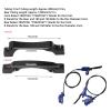 Alomejor 4 Piston Front Rear Hydraulic Disc Brake Mountain CNC Bilateral Oil Brake Oil Pressure Caliper Hydraulic Disc Brake Assembly Set(Blue) view 3
