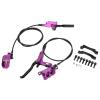 Alomejor 4 Piston Front Rear Hydraulic Disc Brake Mountain CNC Bilateral Oil Brake Oil Pressure Caliper Hydraulic Disc Brake Assembly Set() view 1