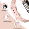 Maledan Slim Band Compatible with Fitbit Charge 5 Bands/Charge 6 Bands Women Men, Soft Silicone Adjustable Sport Band Wristbands for Fitbit Charge 5/Charge 6 Fitness Tracker, 3 Pack Black/Gray/Pink view 3