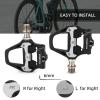 ROCKBROS Road Bike Pedals Lightweight Clipless Bicycle Pedals with Cleats Set Compatible with SPD-SL System view 3