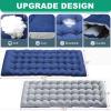 LILYPELLE Portable Folding Camping Cot, Adjustable 4-Position Adults Reclining Chaise with Pillow, Outdoor Portable Lounge Chair Sleeping Cot for Camping, Pool, Beach, Patio view 3