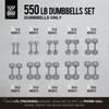 WF Athletic Supply Cast Iron Dumbbell Set, Solid Hexagon Grey Dumbbell Set, Strength Training Free Weights for Women & Men view 3
