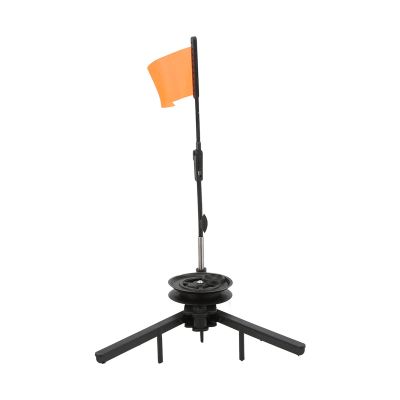 Ice Fishing Tip Up with Reel Triangle Base Foldable Winter Fishing Rod Flag Pole Accessories