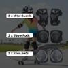 Atphfety Kids Helmet Set,Toddler Helmet for Boys Girls Age 1+ with Knee Elbow Pads Wrist Guards for Bike Skating Skateboard Cycling Scooter Rollerblading (S:50 cm - 54cm/19.7-21.2 inch, Bat-White) view 4