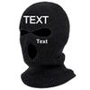 kstomize Personalized Customize Beanie Balaclava Mask Hat Womne Men Winter Masked Ski Cycling Hat with Embroidery Letters Text Name Logo (Area1) Black view 1