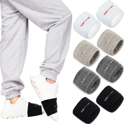 Geyoga Dance Shoe Covers Socks for Dancing on Smooth Floors over Sneakers Protecting Knee(4 Pairs,White, Light Gray, Dark Gray, Black)