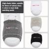 Geyoga Dance Shoe Covers Socks for Dancing on Smooth Floors over Sneakers Protecting Knee(4 Pairs,White, Light Gray, Dark Gray, Black) view 3
