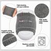 Geyoga Dance Shoe Covers Socks for Dancing on Smooth Floors over Sneakers Protecting Knee(4 Pairs,White, Light Gray, Dark Gray, Black) view 4