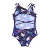 Daenrui Kids Girls Metallic Sleeveless Open Back Gymnastics Ballet Dance Leotard Athletic Bodysuit Pegasus Black 10-12 Years view 4