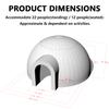 SAYOK 16.4ft Inflatable Igloo Dome Tent Inflatable House Tent Portable Night Club Party Tent Event Room for Club Party, Wedding, Show, Event and Exhibition view 4