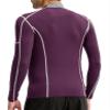 Men's Compression Shirts Long Sleeve Athletic Workout Tops Gym Undershirts Active Sports Baselayers 2-Wine W Medium view 3