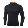 Men's Compression Shirts Long Sleeve Athletic Workout Tops Gym Undershirts Active Sports Baselayers 2-b Orange Medium view 1