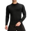 Men's Compression Shirts Long Sleeve Athletic Workout Tops Gym Undershirts Active Sports Baselayers 2-b Orange Medium view 2