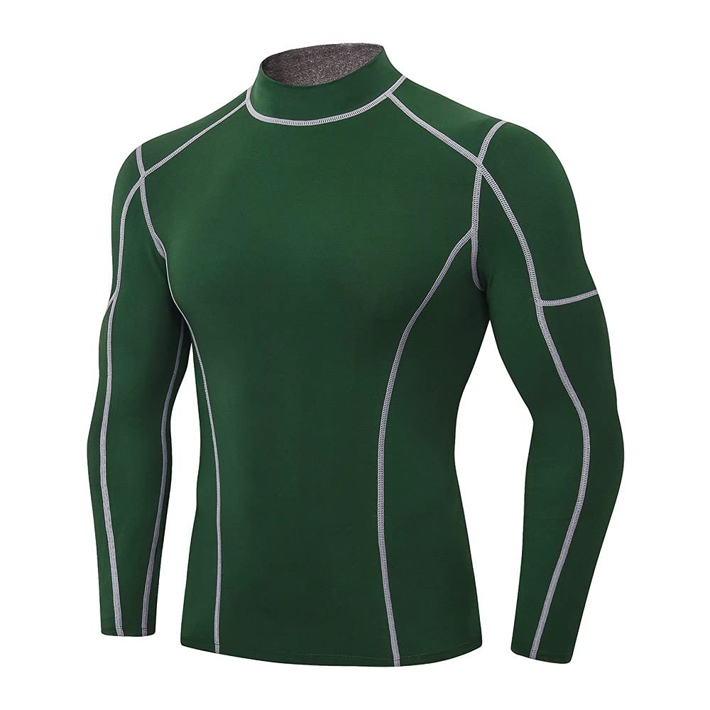 Men's Compression Shirts Long Sleeve Athletic Workout Tops Gym Undershirts Active Sports Baselayers