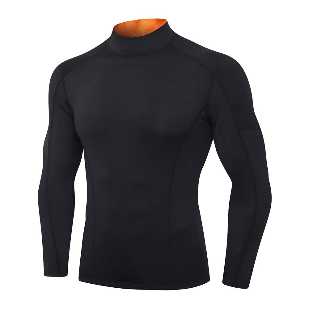 Men's Compression Shirts Long Sleeve Athletic Workout Tops Gym Undershirts Active Sports Baselayers