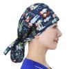 Beisto Surgical Cap Scrub Doctor Nurse, Working Cap with Buttons and Sweatband, Working Hats with Adjustable Ponytail Pack for Women view 2
