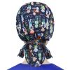 Beisto Surgical Cap Scrub Doctor Nurse, Working Cap with Buttons and Sweatband, Working Hats with Adjustable Ponytail Pack for Women view 3