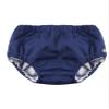 Moily Baby Girls Boys Swim Diapers Bloomer Button-up Washable Toddler Swimming Trunks Shorts Navy Blue 9-12 Months view 1