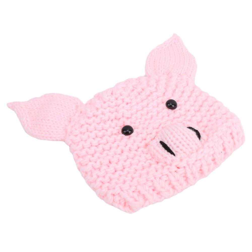 Baby Knitted Hat, No Fading Baby Hat Crochet Pig HatPractical for Photography()