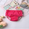 Moily Baby Girls Boys Swim Diapers Bloomer Button-up Washable Toddler Swimming Trunks Shorts Hot Pink 12-18 Months view 3