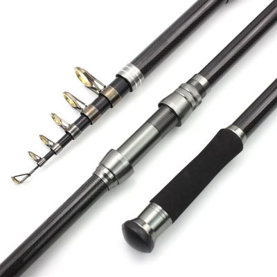 2.1M 2.4M 2.7M 3M 3.6M Carbon Telescopic Fishing Rod Rotating Rod Big Fishing Sea Rod Fishing Rod Fishing Supplies Surf Fishing Rod ZYHYD (Size : 3.6m)