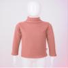 Hansber Baby Girls Boys Thermal Underwear Top Turtleneck T-Shirts Stretchy Long Sleeve Winter Baselayer Vest Pink 4-5 view 3
