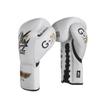 YODZ Boxing Gloves for Men & Women, Boxing Training Gloves Cowhide Leather Training Sparring Gloves 10-12 OZ, Heavy Punching Bag Mitts for MMA Training, Punching Bag,White,10oz view 1