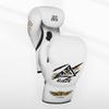 YODZ Boxing Gloves for Men & Women, Boxing Training Gloves Cowhide Leather Training Sparring Gloves 10-12 OZ, Heavy Punching Bag Mitts for MMA Training, Punching Bag,White,10oz view 2