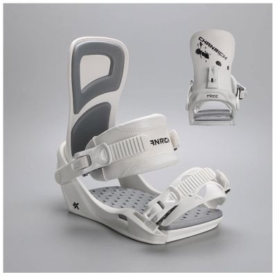 NC Snowboard BIndings,Adult Snowboard Binding Equipment (White, M)