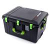 Black & Lime Green Pelican 1637 Air case, Comes Empty and with Wheels. view 2
