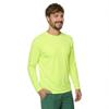 INGEAR Mens UPF 50+ Long Sleeve Sun Shirt  Quick-Dry UV Protection Rash Guard for Fishing, Hiking, Swimming & Outdoor Sports (NEON Yellow, Medium) view 1