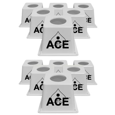 Cornhole Airmail Box Bag Pong - 12 White Airmail Boxes - The Ultimate Cornhole Bag Pong Game Play Experience