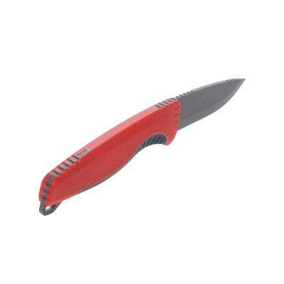 SOG Aegis FX Corrosion-Resistant Outdoor Survival Fixed Blade Knife | CRYO 4116 Krupps Steel | GRN Rubber Handle | UMS Sheath, Rescue Red/Indigo