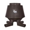 Boss Buck Hunting Durable Lightweight Plastic Windproof Waterproof Gravity Feed Deer Post Feeder with 4 Removable Tubes and Lid, 350 LB view 1