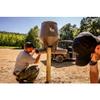 Boss Buck Hunting Durable Lightweight Plastic Windproof Waterproof Gravity Feed Deer Post Feeder with 4 Removable Tubes and Lid, 350 LB view 2