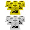Cornhole Airmail Box Bag Pong - 12 Airmail Boxes (6 Yellow & 6 White) - The Ultimate Cornhole Bag Pong Game Play Experience view 1