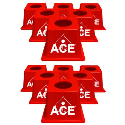 Cornhole Airmail Box Bag Pong - 12 Red Airmail Boxes - The Ultimate Cornhole Bag Pong Game Play Experience