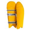 Whitedot Color Batting Pad Cover (Clads) - Best Way to Change White pad to Any Color. (Yellow, Mens/Large, Right) view 1