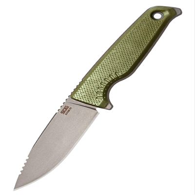 SOG Altair FX Lightweight Compact Multi-Functional Fixed Blade Knife | CRYO 154CM Steel | UMS Sheath | Removable GRN Handle, Field Green