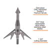 New Archery Products Backflip 2 Titanium Ferrule 1 3/4In Cutting Diameter 100 Grain Mechanical Broadhead For Bow Hunting - 3 Pack view 2
