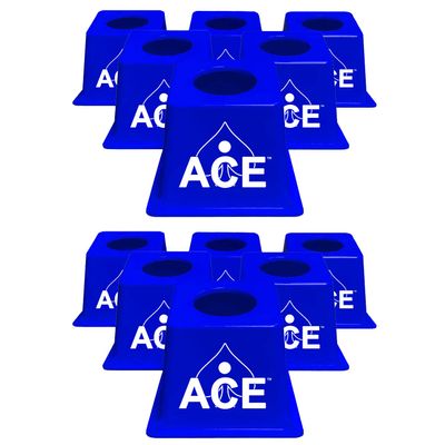 Cornhole Airmail Box Bag Pong - 12 Blue Airmail Boxes - The Ultimate Cornhole Bag Pong Game Play Experience